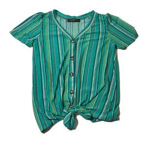 Knapp Studio  Green Top  Ladies Size Small